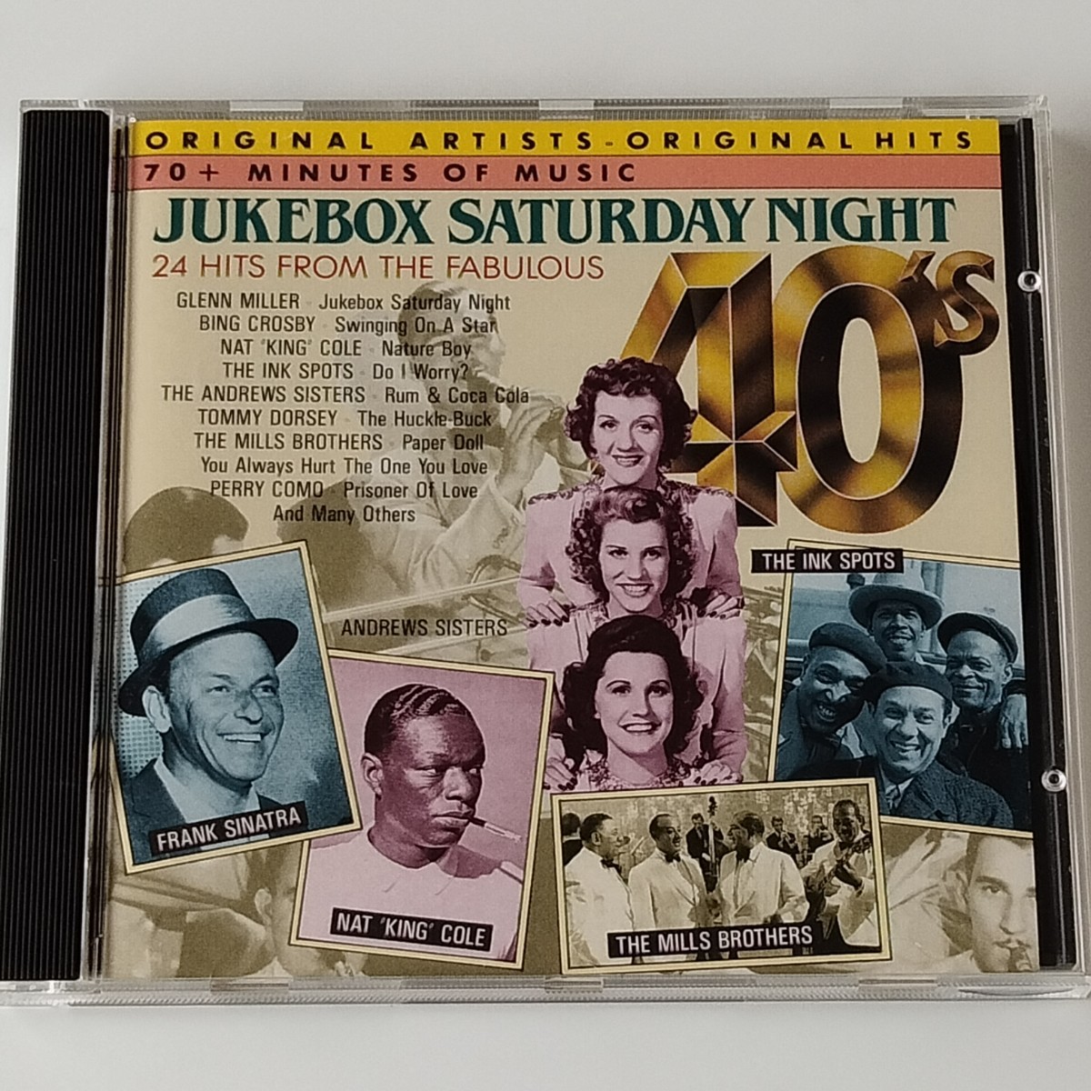 【日本流通盤/スタンダード24】JUKEBOX SATURDAY NIGHT 24HITS FROM THE FABULOUS 40'S(CDYDG74619)Glenn Miller,Dinah Shore,Perry Como拍卖