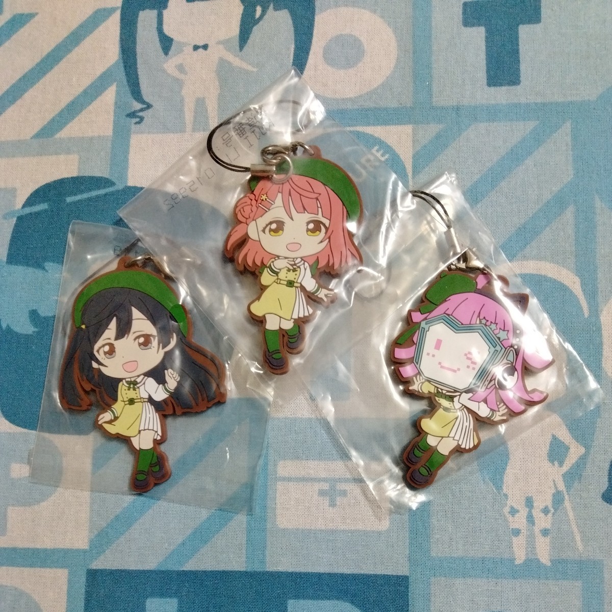 ラブライブ!虹ヶ咲学園スクールアイドル同好会 一番くじ M賞 ラバー ストラップ 上原歩夢 天王寺璃奈 優木せつ菜 3種セット 未開封新品拍卖