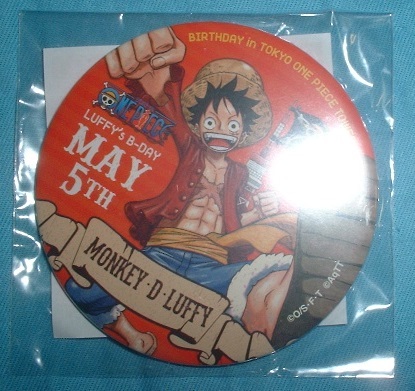東京ワンピースタワー バースデー缶バッジ ルフィ 拍卖