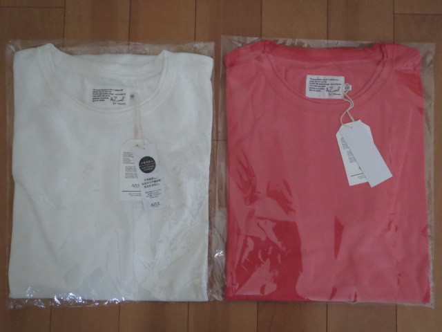 送料無料発送 超特価即決 完売ビッグサイズ 2枚組 白 クリア赤 2XL XXL AZUL BY MOUSSY 汗染み防止加工 綿 天竺T 正規品 新品未使用 タグ付拍卖