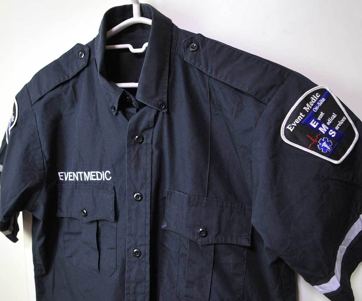 古着●アメリカEMS 半袖シャツ イベント メディック M相当 15-15.5 xwp拍卖