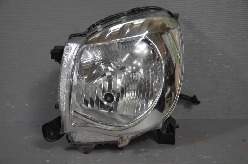 モコ X(エックス) 前期(MG33S) 純正 破損無 取付OK 動作保証 左 ヘッドライト ハロゲン レベライザー付 P9638 / 02260-4A00J k073279拍卖