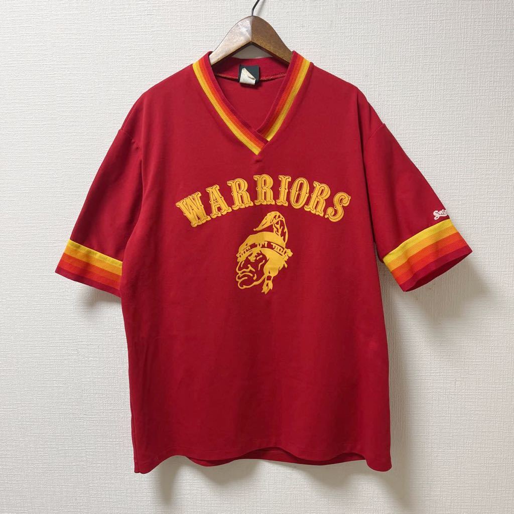Swingstar スウィングスター ゲームシャツ ユニフォーム Lサイズ レッド ポリエステル WARRIORS拍卖