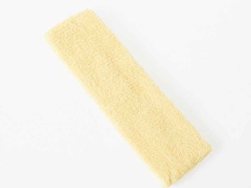 無地 コットン 吸汗スポーツ ヘアバンド ヘッドバンド ターバン#イエロー拍卖