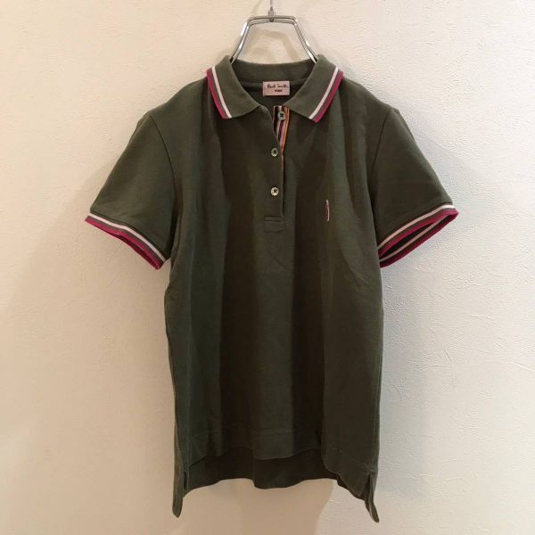 Paul Smith/ポールスミス 半袖 ポロシャツ カーキ レディース M拍卖