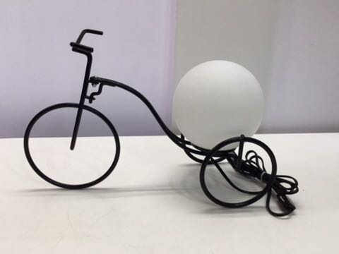 ★美品★ 照明器具 トライアングル大 KT-80 ENJOY LIGHTING 自転車 三輪車型ライト Kent インテリアライト拍卖