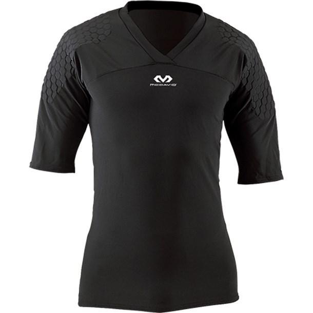 ★マクダビッド/MCDAVID★新品 HEX GKシャツ ショートスリーブ M ブラック hDc機能搭載 肩パッド 拍卖