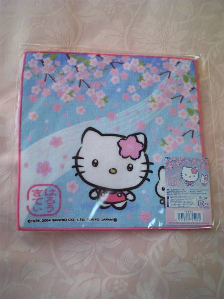 ハローキティ ♪ プチタオル ~*☆ 桜ひらひら ~*☆拍卖