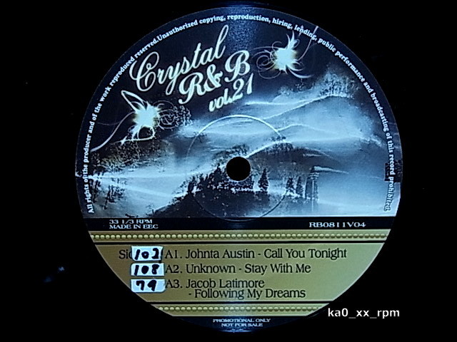 ★☆V.A.「Crystal R&B Vol.21」Johnta Austin, Jacob Latimore, Justin Clase, Oryan, Marques Houston☆★5点以上で送料無料拍卖