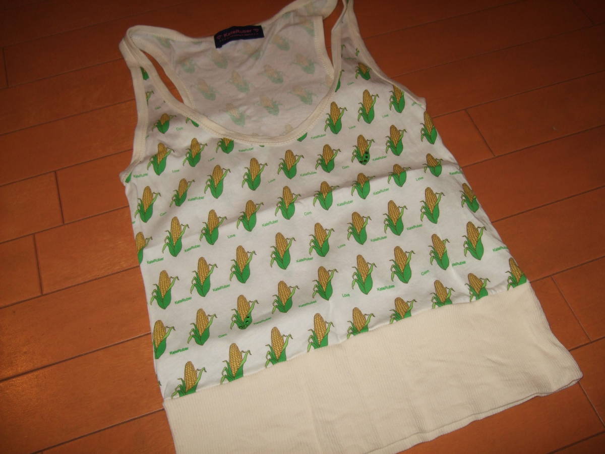即決☆KATE RUBER コーン柄タンクトップ☆S拍卖