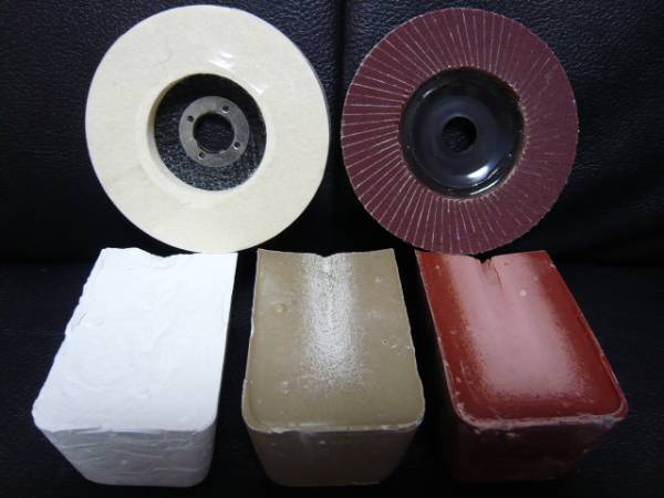 ★★鏡面加工用バフ付き研磨剤で金属表面の傷をピカピカに★★拍卖
