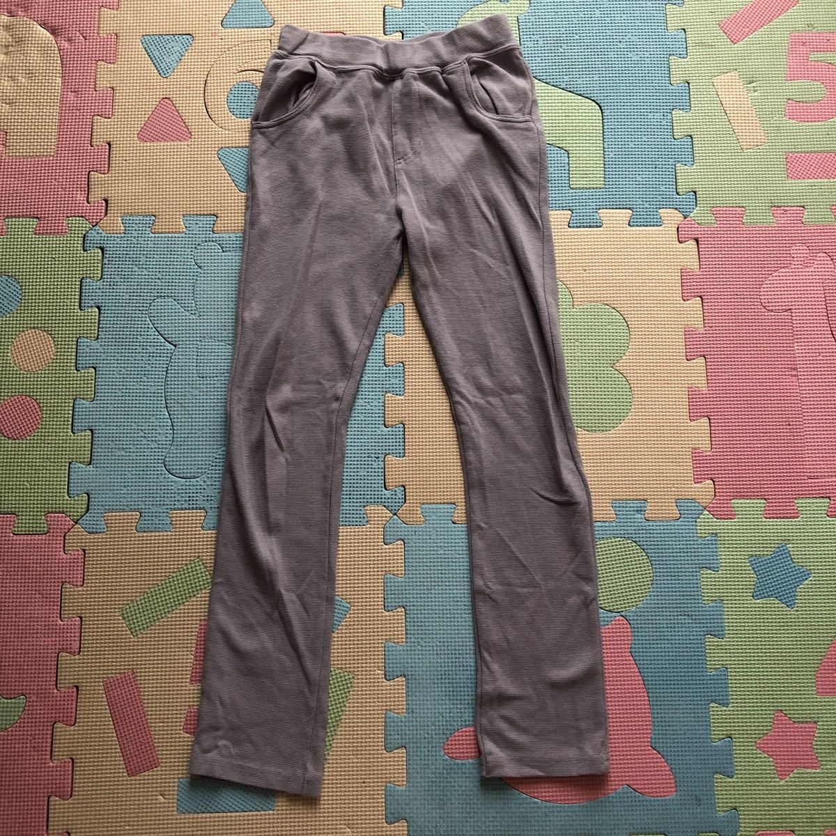 【新品即決】とっても可愛い女の子用ストレッチパンツ 140cm パープル拍卖