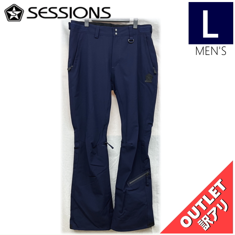 【OUTLET】 SESSIONS HAMMER PNT カラー:NAVY Lサイズメンズ スノーボード スキー ウェア パンツ PANT アウトレット拍卖