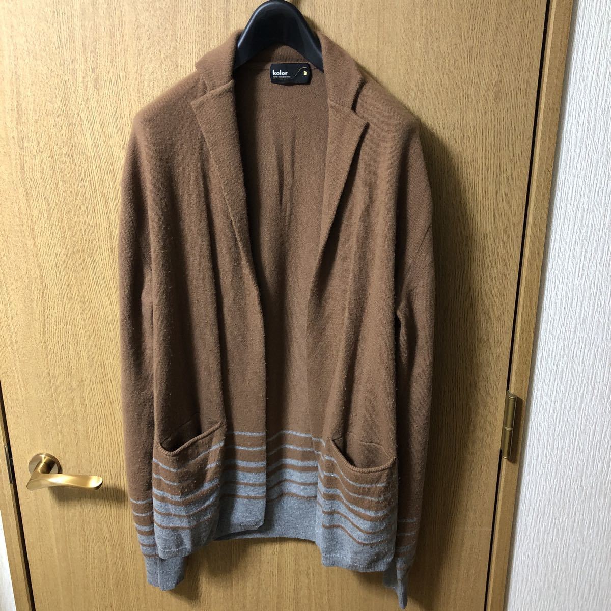 正規品 KOLOR カシミア混 ウールカシミア ジャケット ラメ カーディガン サイズ3 カラー ドーバーストリートマーケット銀座購入 SACAI拍卖