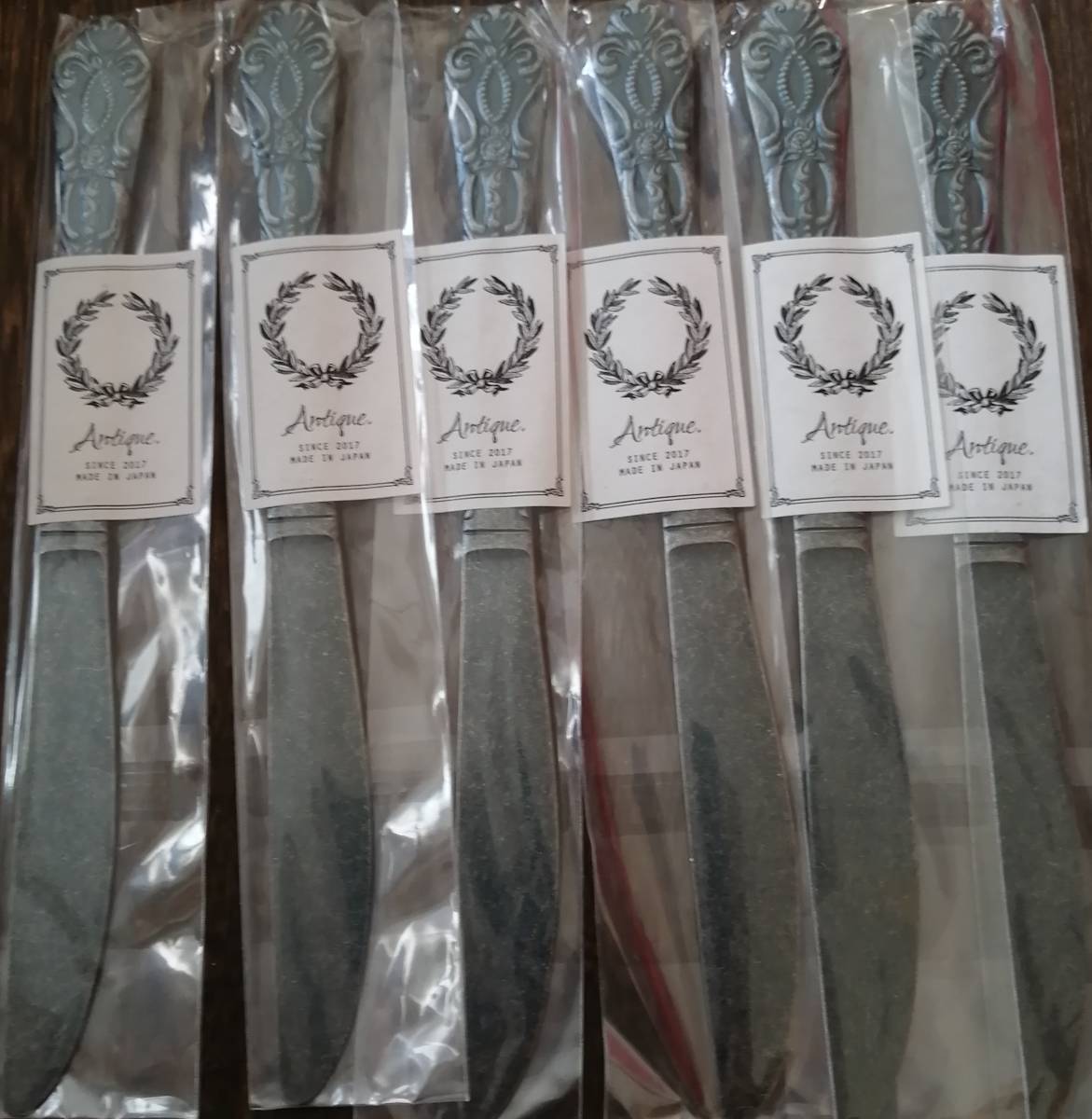 高桑金属 ルーン アンティーク デザートナイフ 6本セット 519477拍卖