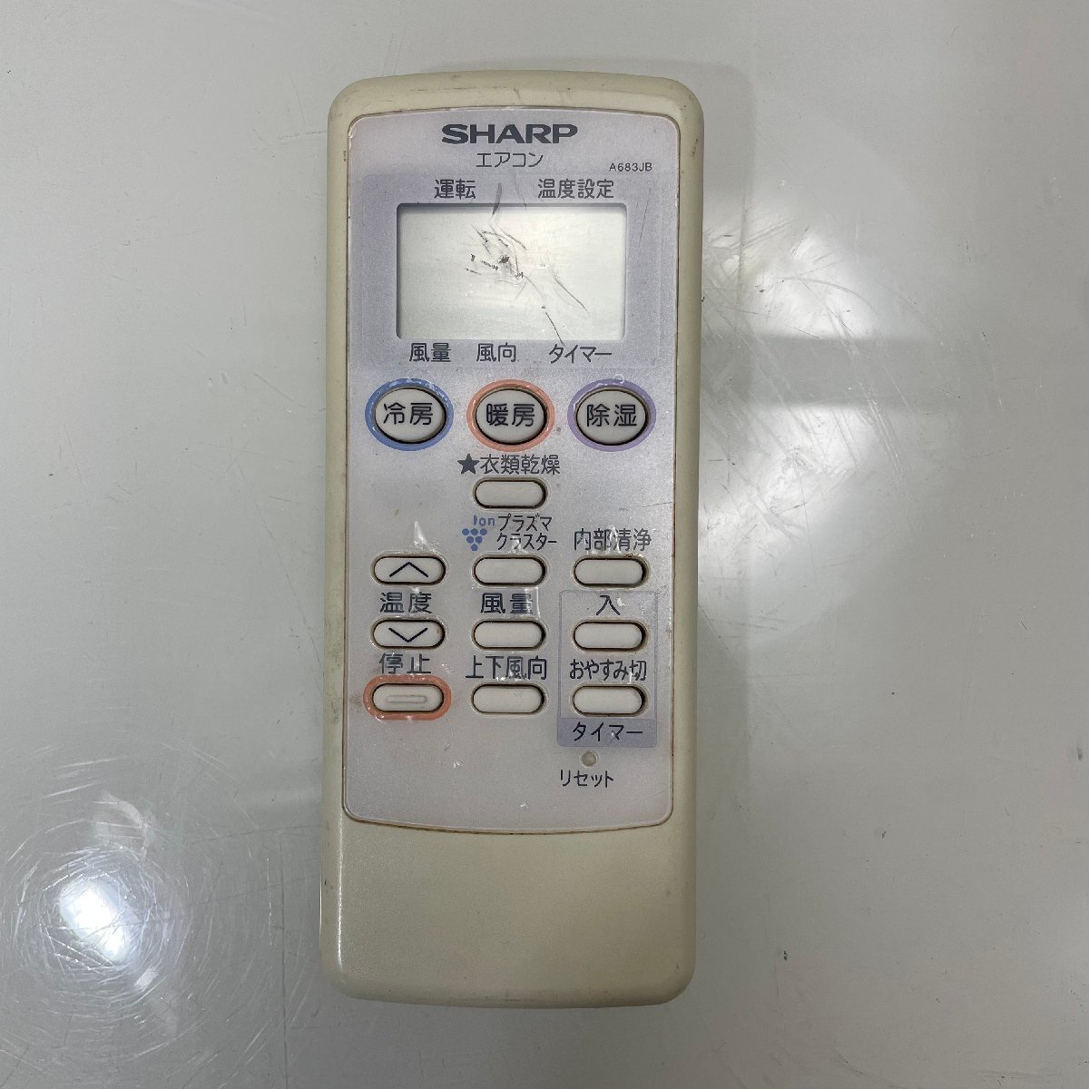 ∞M∞ SHARP シャープ リモコン A683JB 中古品 クーラー エアコン 動作確認ok フィルムあり ∞T-230610拍卖