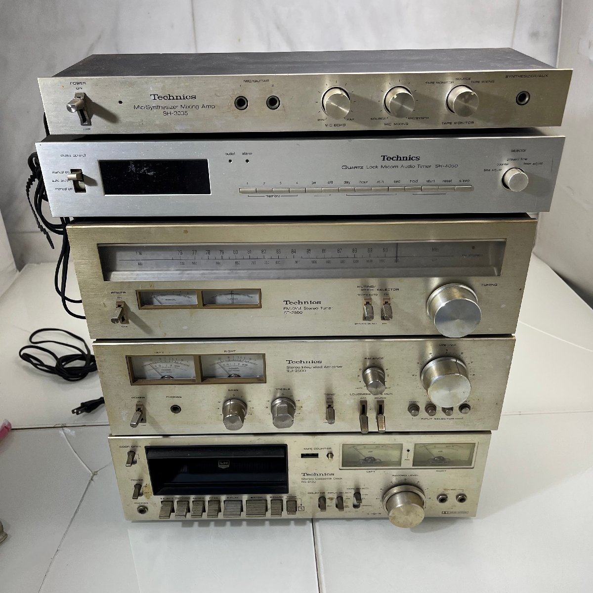 ★OG★ カセットデッキ アンプ その他 まとめ売り Technics RS-613U SU-2500 st-2500 sh-4050 sh-3035 ジャンク 通電確認 ★-V230621拍卖