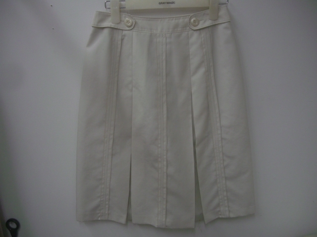 SEPT FOIS(セットフォア/ビスケー)ボックスプリーツスカート☆サイズ38拍卖