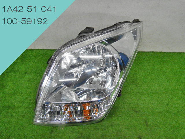 5B】【送料記載】 AZワゴン MJ23S / 左ヘッドライト 1A42-51-041 コイト 100-59192 ヘッドランプ【863091】拍卖