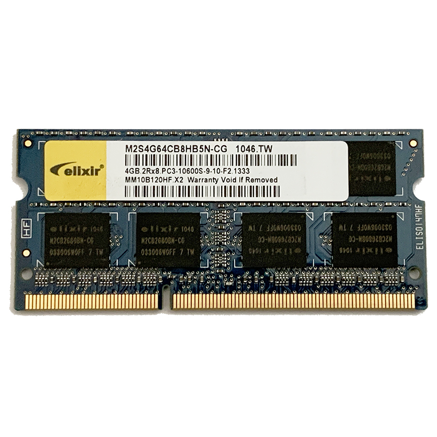 Elixir ノートPC用 メモリ DDR3 PC3-10600 メモリ SODIMM 4GB×1枚拍卖