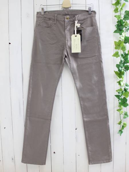 新品*nano universe ナノユニバース*ナロースキニーチノパンツ L グレー拍卖