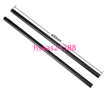 NICEYRIG カメラロッド 2本セット カメラ15mmロッド 長さ40cm (16インチ)M12 Thread 穴外径15mmパイプ Camera Rod アルミニウム製―171 拍卖