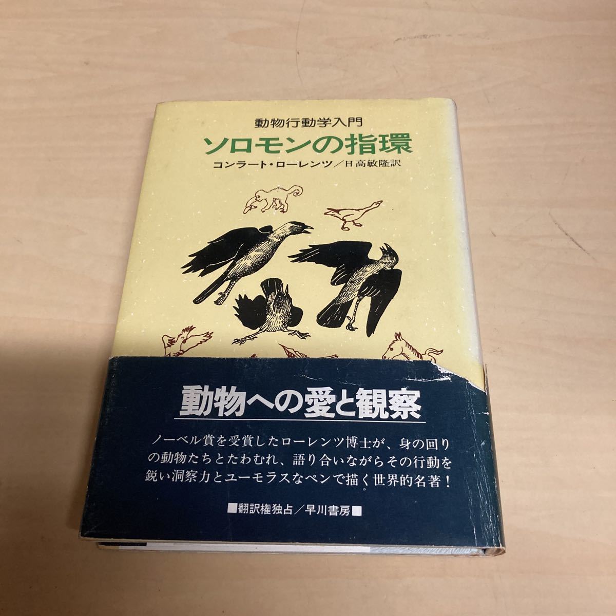 動物行動学入門 ソロモンの指環 コンラート・ローレンツ拍卖