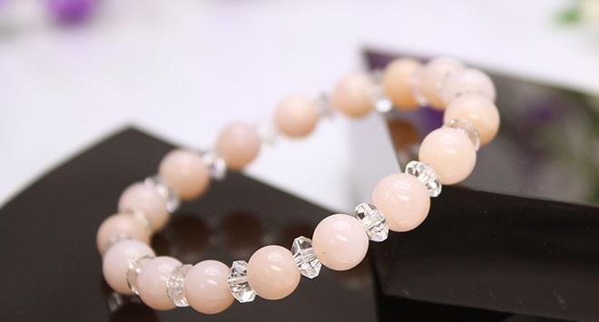 新品◆天然石◆ピンクオパールパワーストーンブレスレット【8mm】定価 11,600円拍卖