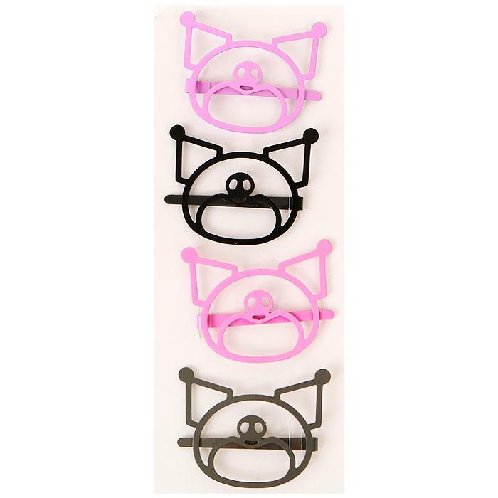 クロミ カラフルヘアピン フェイス 4個セット サンリオ sanrio キャラクター拍卖