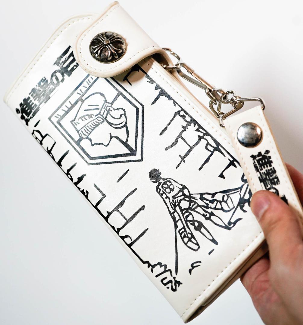 財布 進撃の巨人 エレン サイフ 長財布 さいふ 扉立印鎖【リボン袋付】拍卖