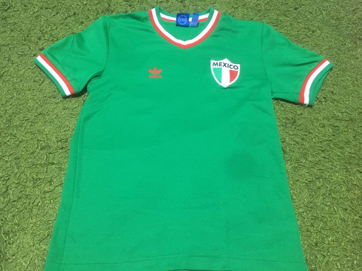 コレクション 大放出 新品未使用 アディダスオリジナルス adidas サッカー メキシコ代表 Sサイズ ユニホーム Tシャツ ゲームシャツ拍卖