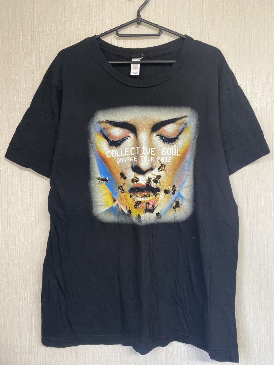 激レア 当時物 コレクティヴ ソウル Tシャツ ヴィンテージ サイズL バンドTシャツ ブラック COLLECTIVE SOUL 拍卖