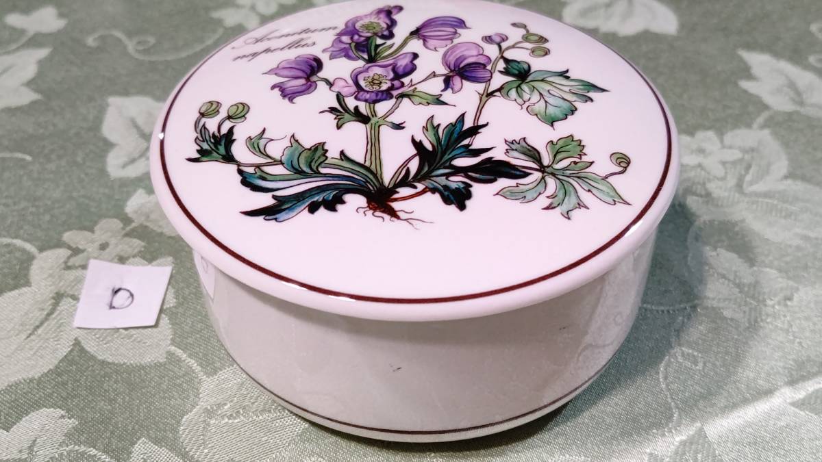 D ビレロイ&ボッホ キャンディーボックス トリンケットボックス 小物入れ(10.2×5.7㎝)Aconitum napellus トリカブト拍卖