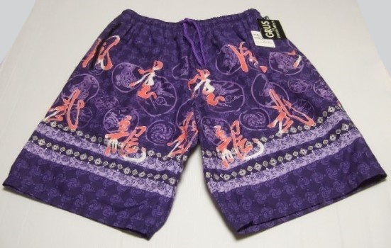 GRUS by GRASS MEN‘S メンズ 水着 3L 紫 龍 武 風 グラスメンズ拍卖