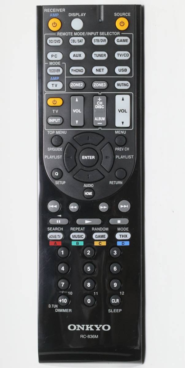 ONKYO RC-836M リモコン TX-NR717用 中古拍卖