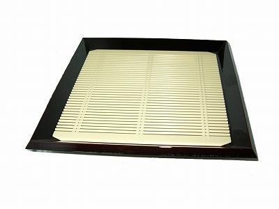 福井クラフト 漆器 7寸角布目そば皿 3-547-5 PP竹す 3-547-4拍卖