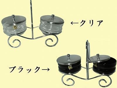 ジャムカスターセット ジャム入れ容器台付き 79-2 クリアー拍卖