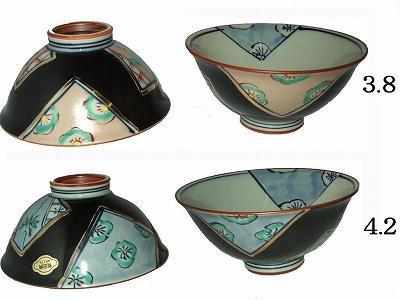 有田焼 京友禅 茶碗 中平 4.2茶漬 10個セット拍卖