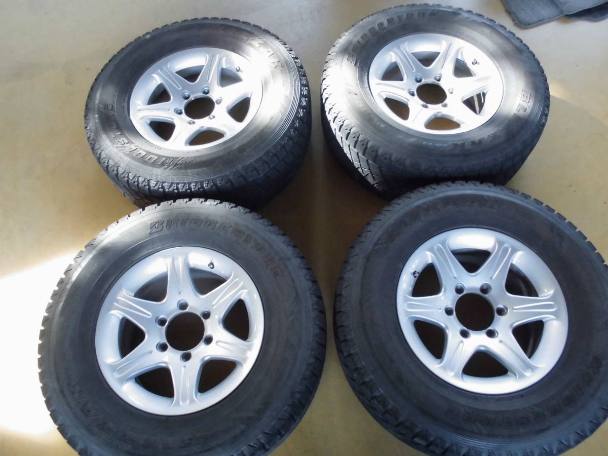 ハイラックス サーフ TRN215W 社外 アルミ ホイール 4本 16インチ 6穴 中古品拍卖