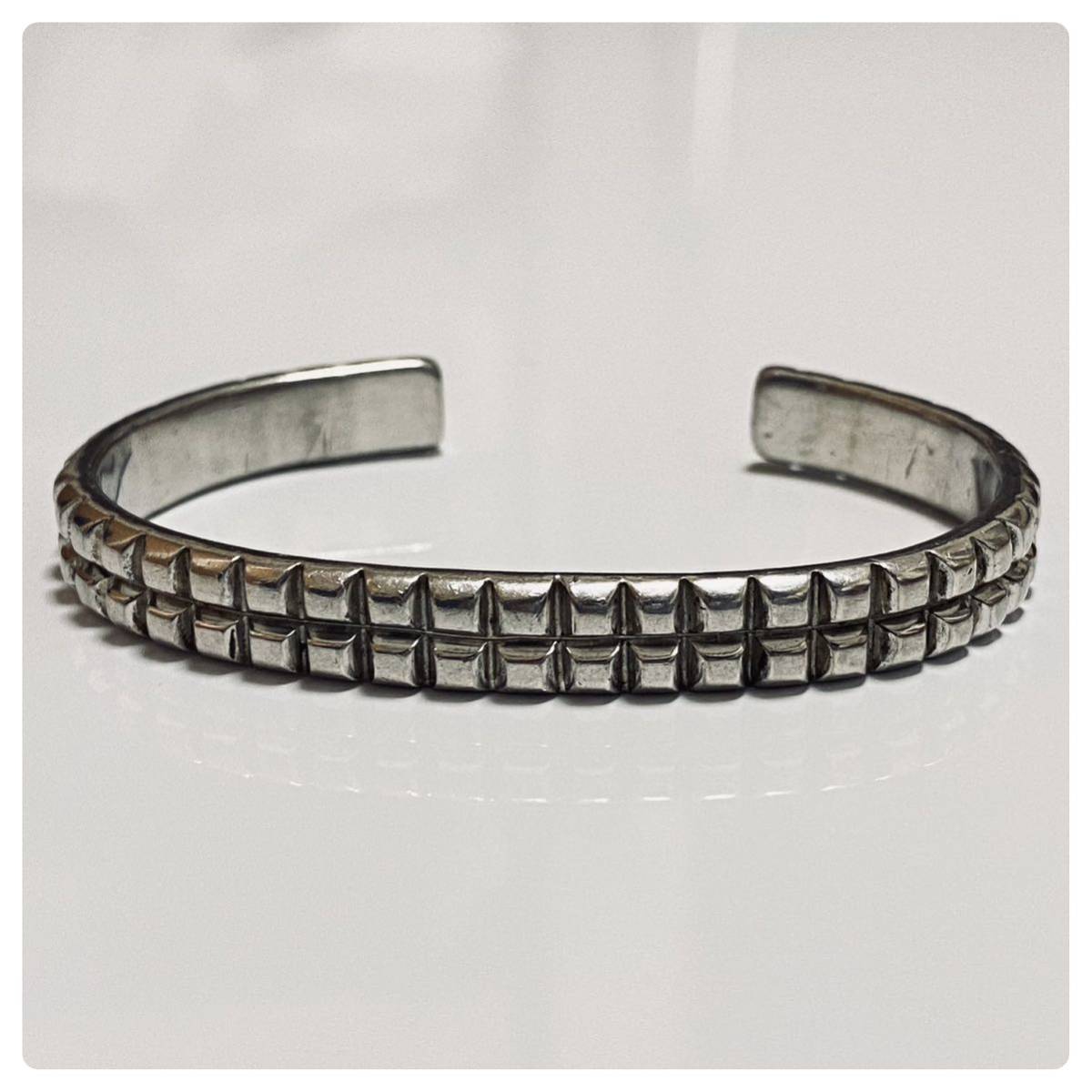 シルバー925 sterling スターリング デザイン バングル ブレスレット拍卖