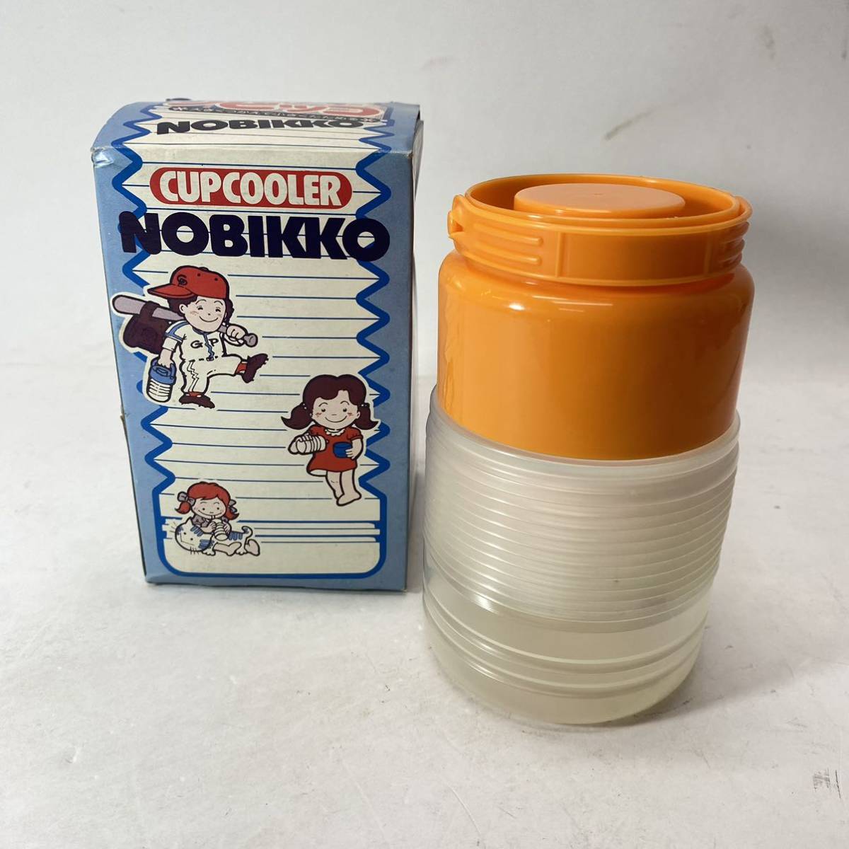 ラビット印 カップクーラー ノビッコ 760ml 水筒 蛇腹 伸縮 昭和レトロ 当時物拍卖