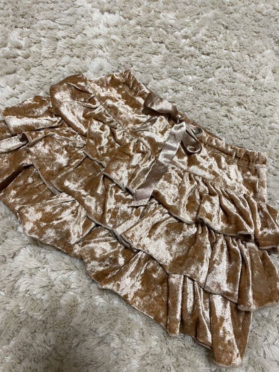 チビギャル系★テロテロスカート ミニスカート kids スカート拍卖