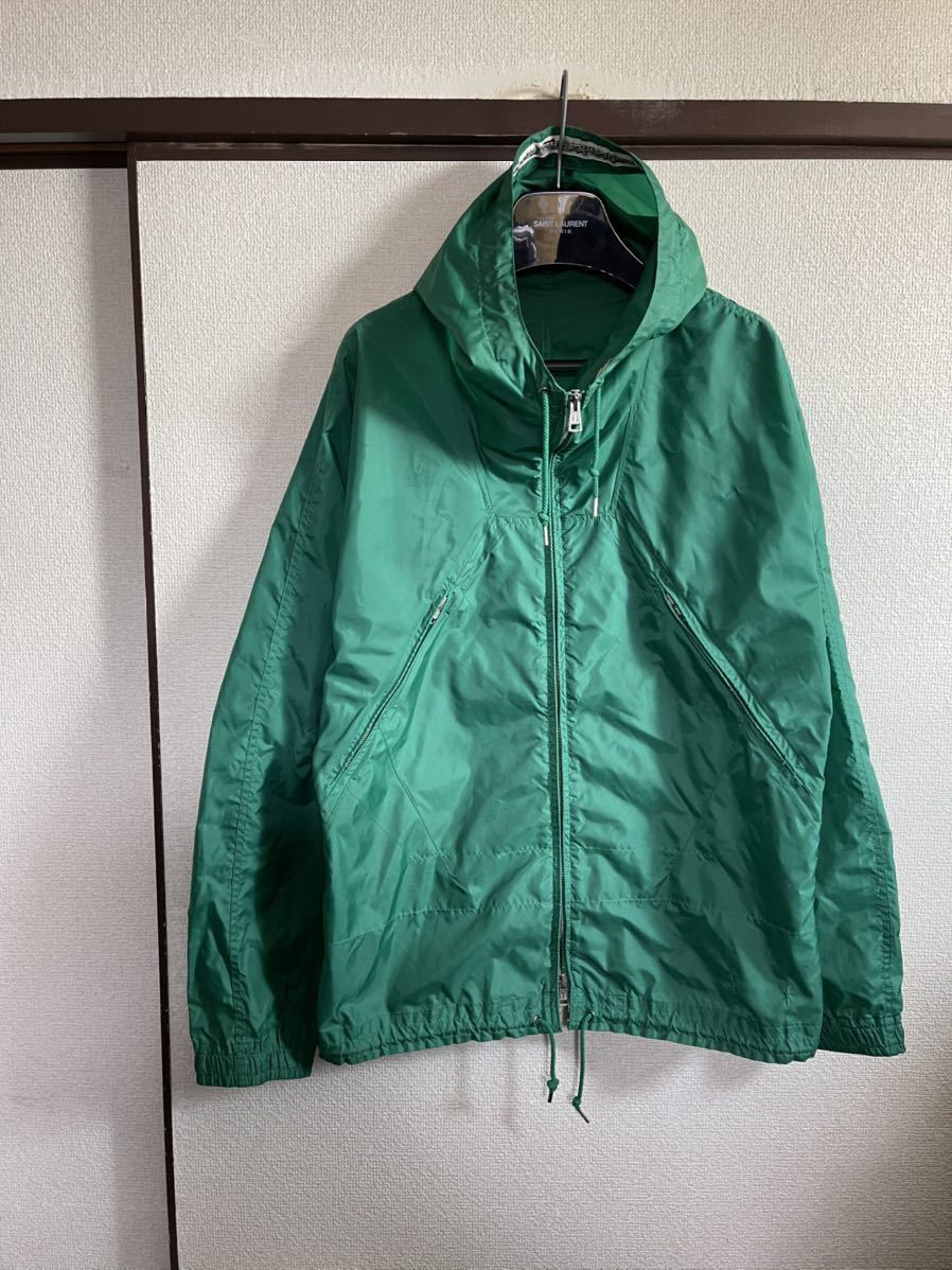 【即決】【レターパックプラス対応】 NUMBER NINE ナンバーナイン ナイロンパーカー フードブルゾン GREEN グリーン 緑色 即決早い者勝ち拍卖