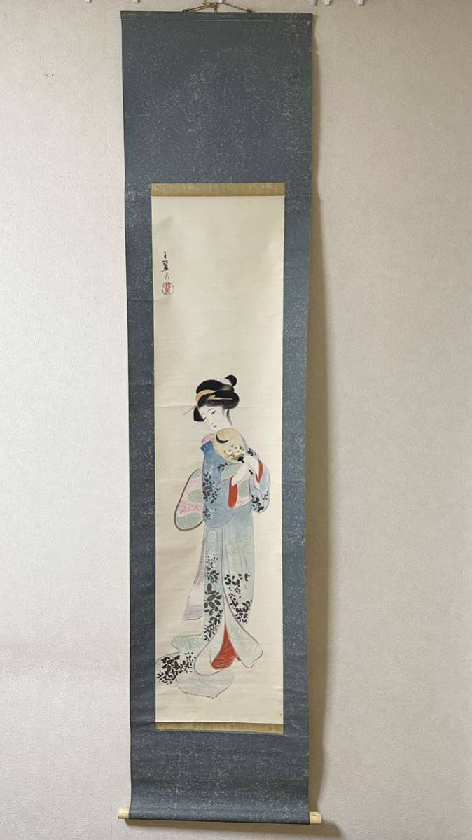 即決!模写 平山成翠(島成園の門人)/美人画(検索=伊東深水 鏑木清方 鰭崎英朋 菊池契月 北野恒富 中村貞以 池田蕉園 伊藤小坡 上村松園)拍卖