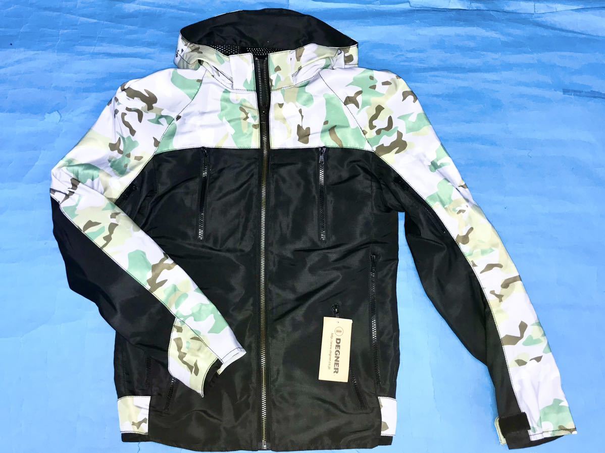 デグナー★パッド付きテキスタイルジャケット S 黒/迷彩柄定価19800円★新品20SJ-2拍卖
