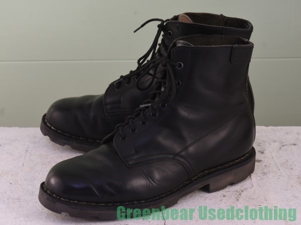 W521◆フランス製【パラブーツ Paraboot】ビンテージ メンズブーツ 良い味 黒 ブラック 45 27.5cm拍卖