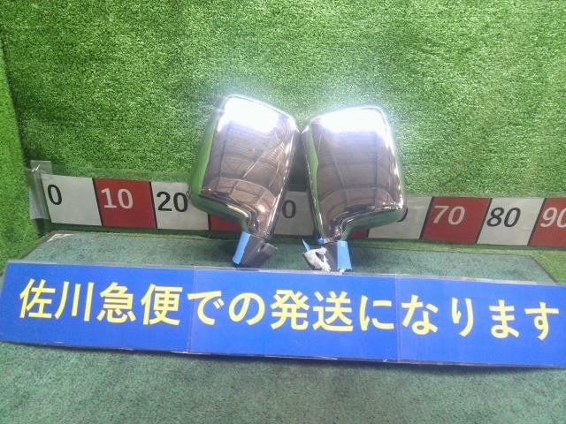 ダイハツ ネイキッド L760S L750系 左右 サイドミラー ドアミラー ミラー メッキ 電動格納 5ピン セット品 現状販売 中古拍卖