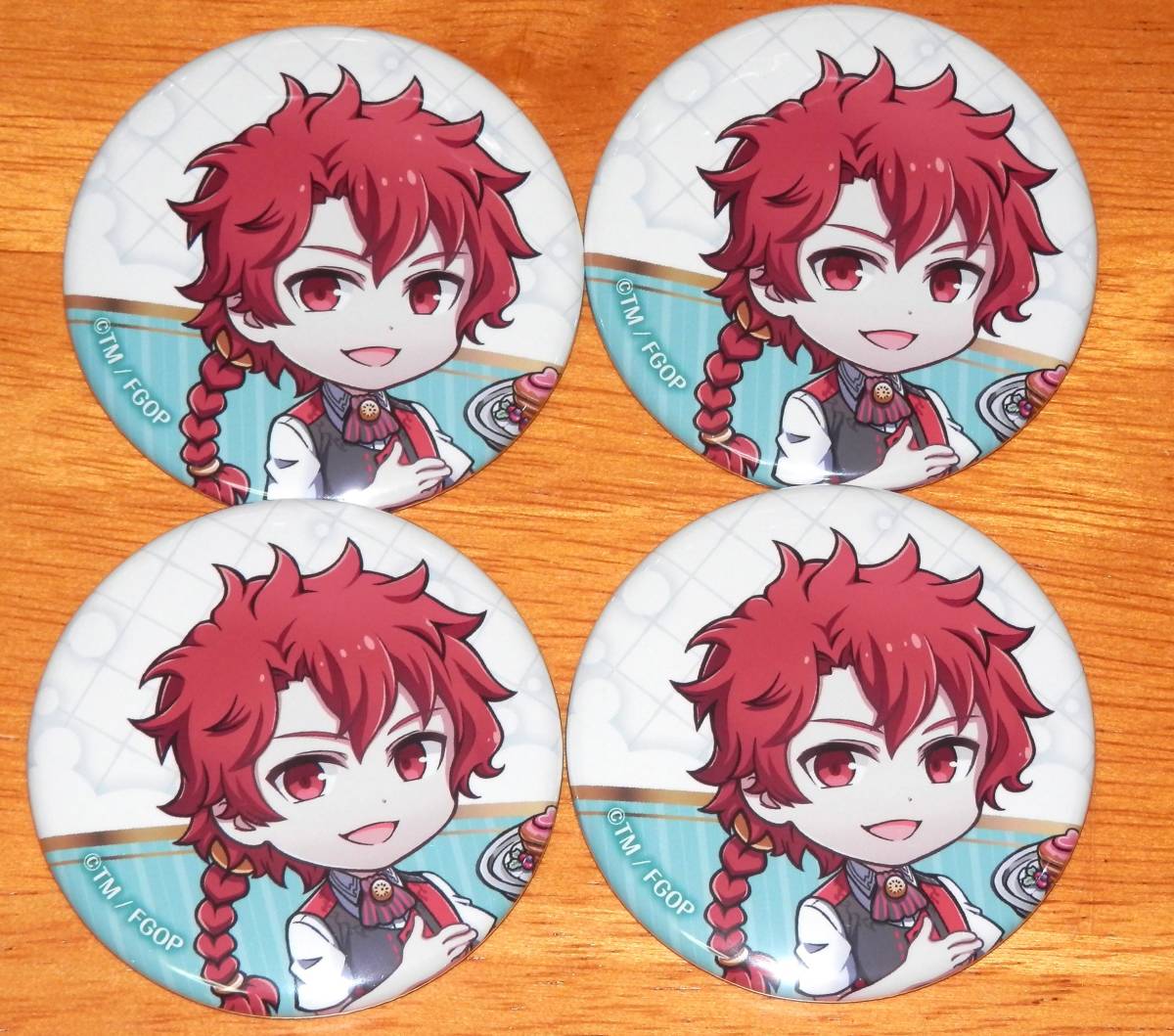 ■Fate/Grand order FGO カルデアボーイズコレクション アフターパーティー CBC 缶バッジ アレキサンダー 4個セット拍卖