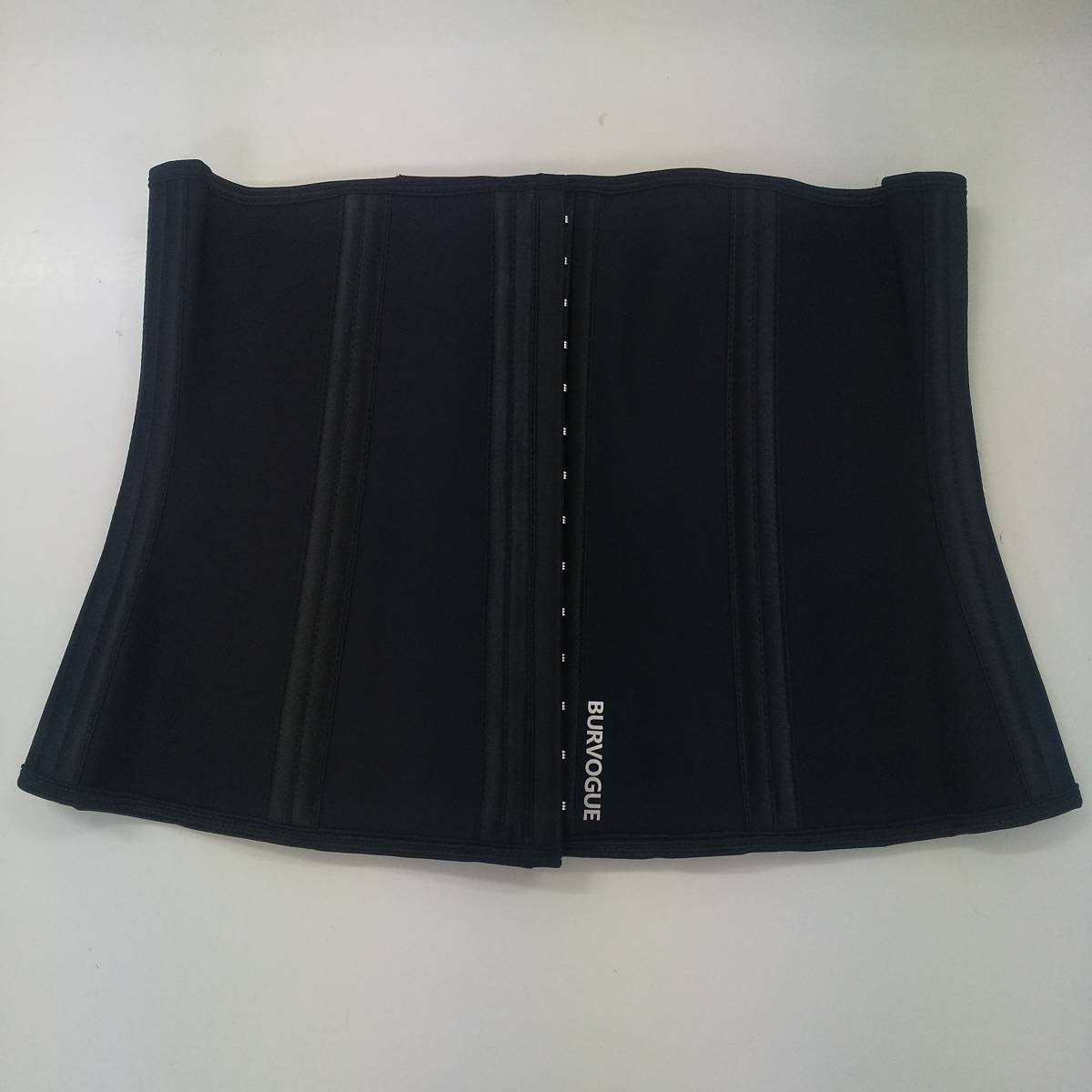 88-00866 送料無料 【アウトレット品】 BURVOGUE ウエストニッパー コルセット 猫背 シェイプアップベルト レディース Mサイズ 黒拍卖