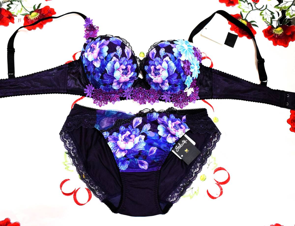 新品・タグ付き☆ワコール☆サルート☆51G・南アフリカ☆VI☆E65&ショーツM拍卖